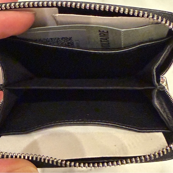 Zadig & Voltaire Mini Grained Leather Zip Wallet - NWT - Picture 6 of 6